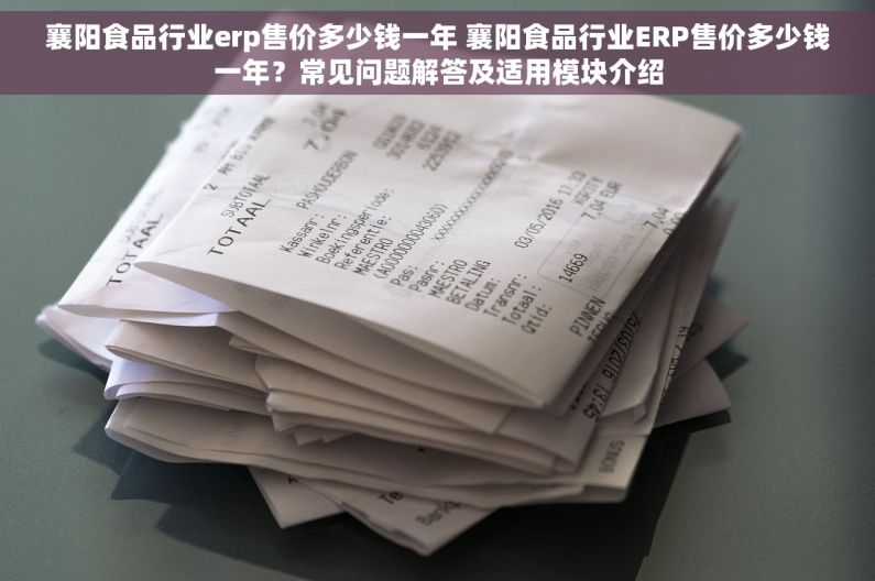 襄阳食品行业erp售价多少钱一年 襄阳食品行业ERP售价多少钱一年？常见问题解答及适用模块介绍